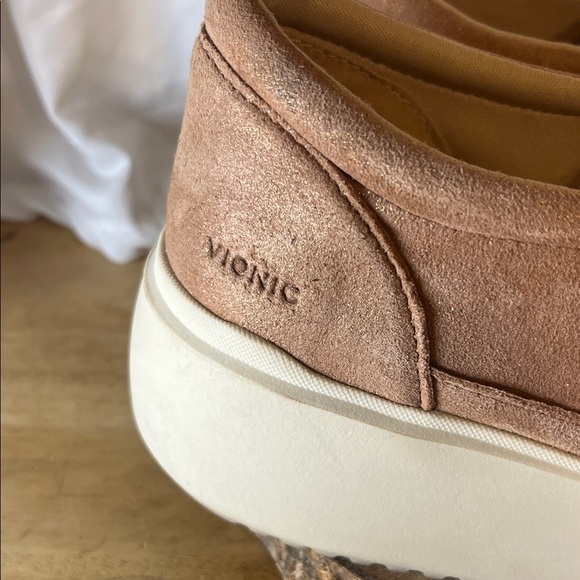 Vionic Kearny Womens Suede Slip-On Loafers - Rose Gold Size 7.5 - Picture 3 of 10